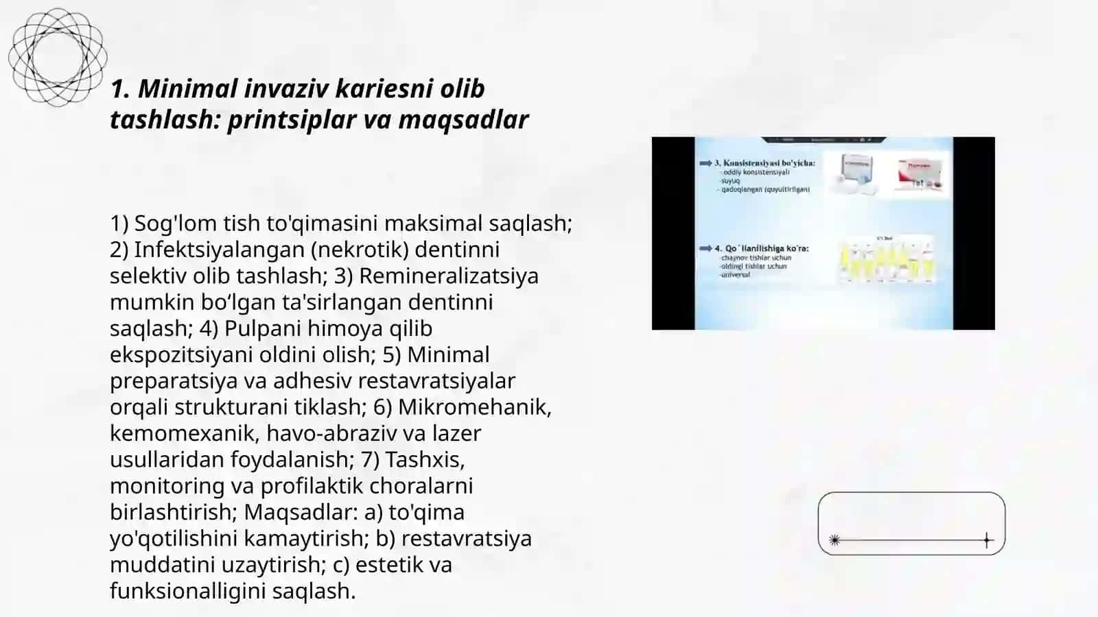 Tish qattiq to'qimasini charxlashning minimal invaziv usullari 3