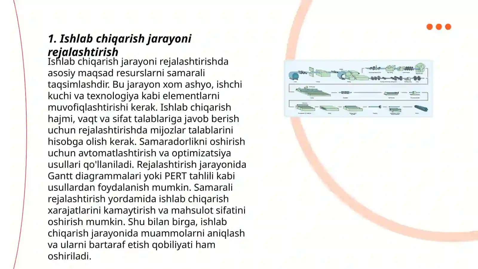 Ishlab chiqarish jarayoni rejalashtirish 3