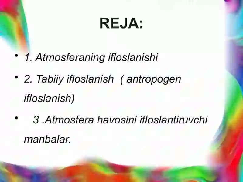 Ekologiya va Atrof Muhit Muhofazasi 3