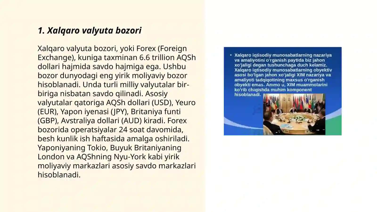 Xalqaro valyuta bozori 3
