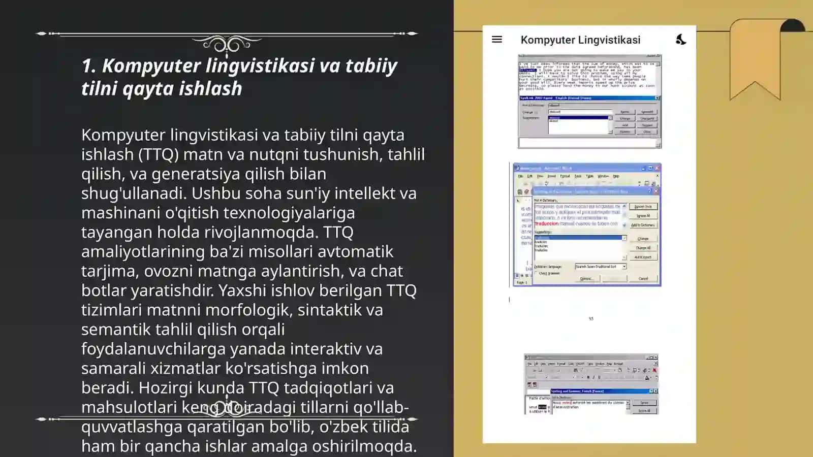Tilshunoslik.Kompyuter lingvistikasi 3