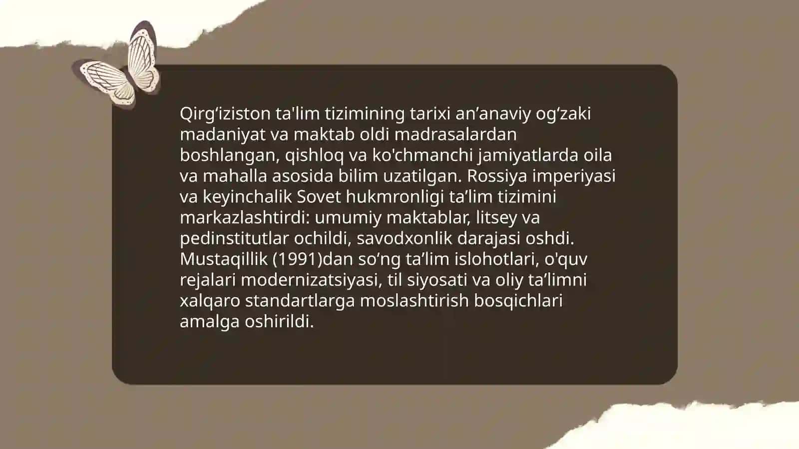 Qirgʻiziston ta'lim tizimi 3