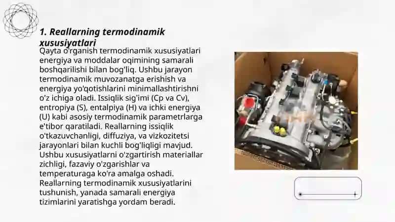 Real gazning ichki energiyasi. Joul -Tomson effekti 3