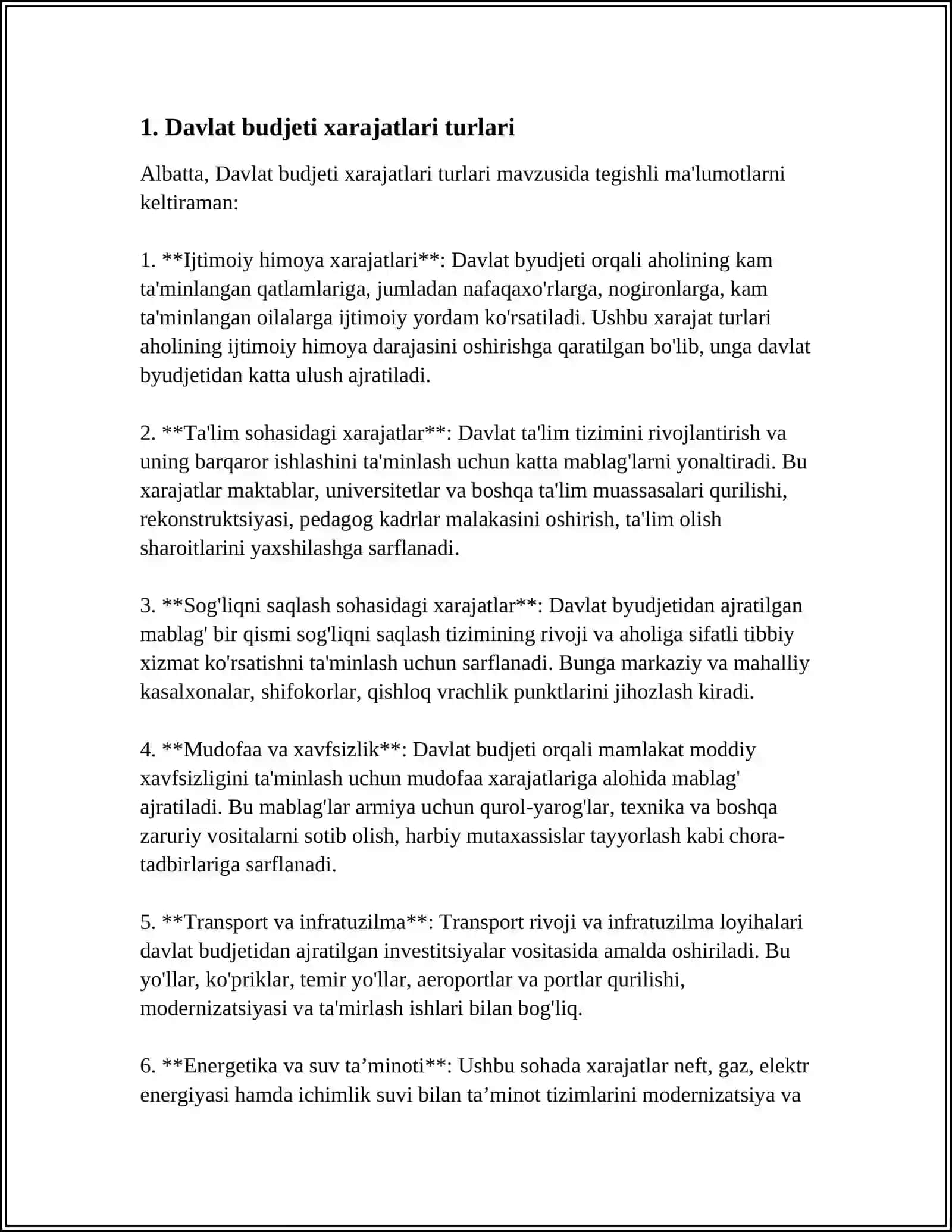 DAVLAT BUDJETI XARAJATLARI IJROSI HISOBI 3