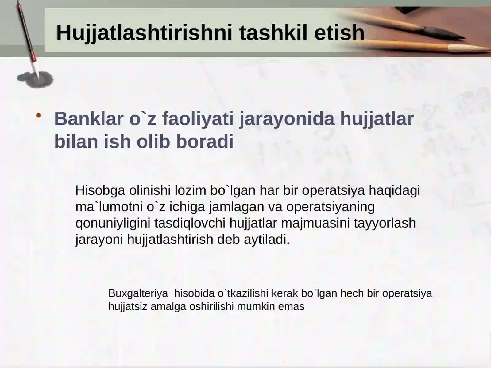BANK HUJJATLARI VA HUJJATLAR AYLANISHI 3