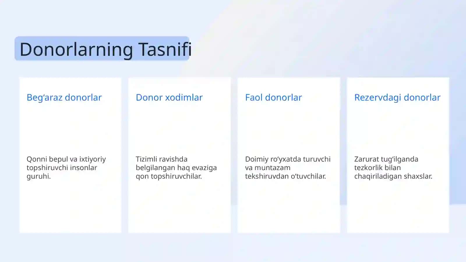 Donorlik va Transfuziologiya 3