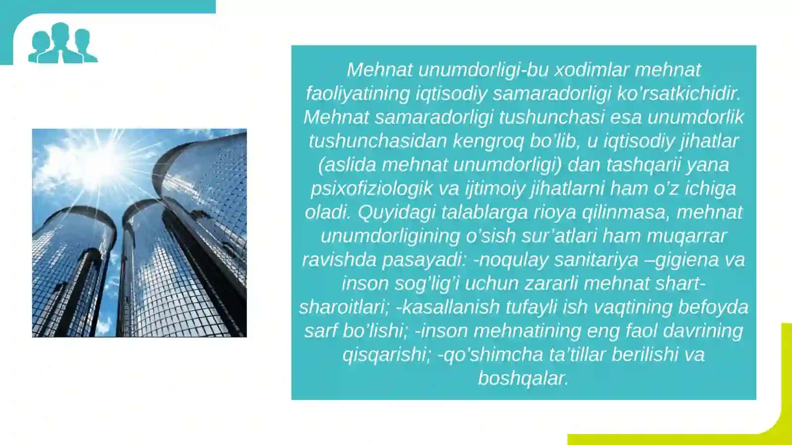 Mehnat unumdorligi 3