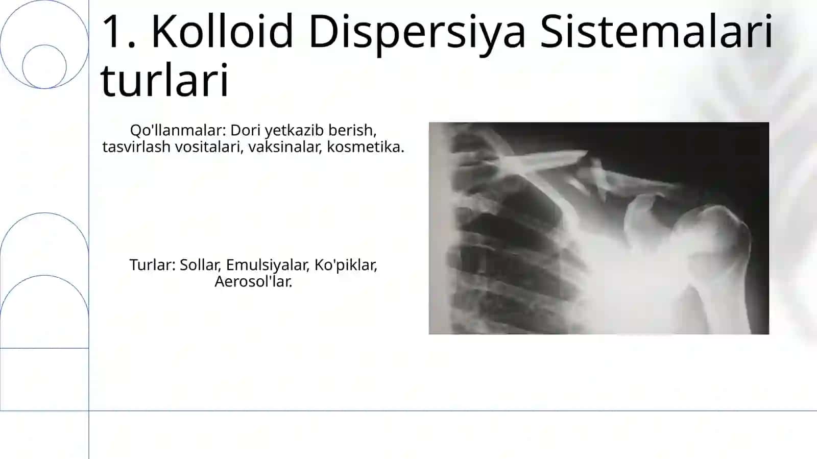 Dagʻal-dispers sistemalarning xossalari va ularni tibbiyot va farmakologiyada ishlatilishi 3