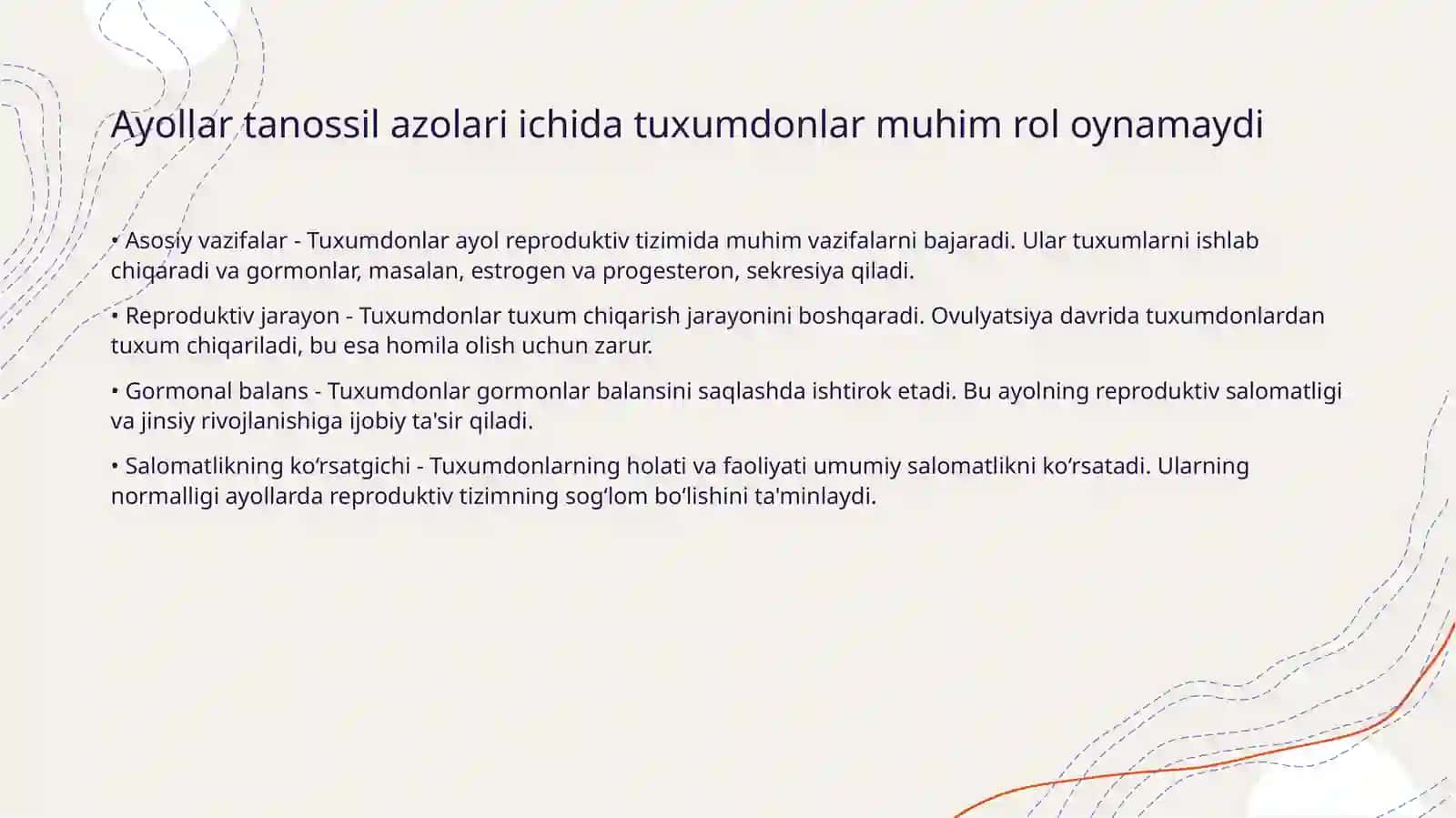 Ayollar tanossil azolari sistemasi va erkakalar jinsiy sistemasi 3