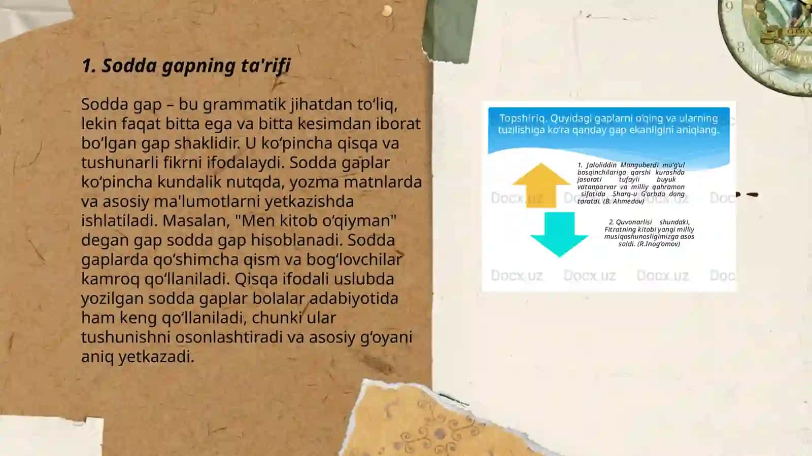 Sodda gapning ta'rifi 3