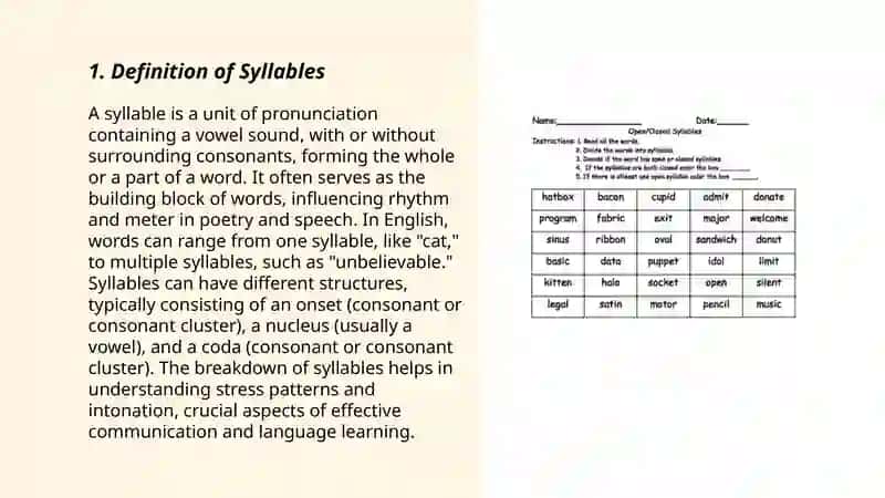 Syllables 3