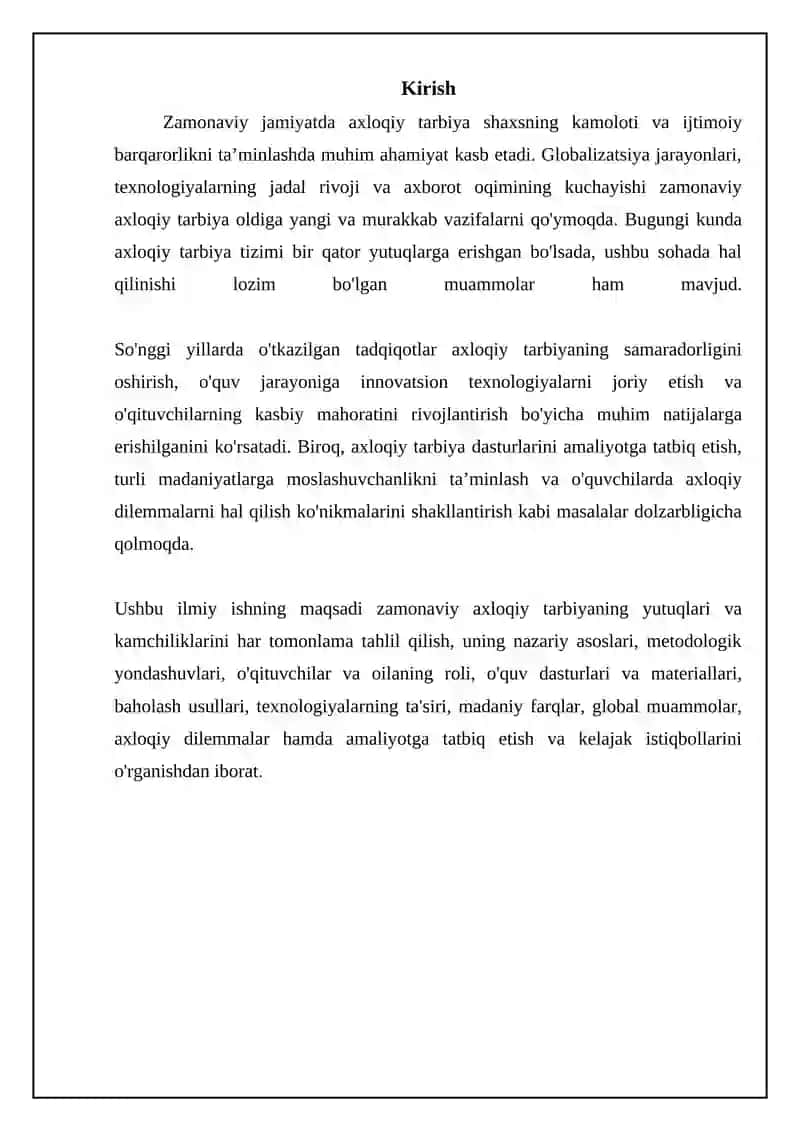 Zamonaviy axloqiy tarbiyaning yutuqlari va kamchiliklari 3