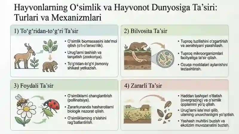 Oʻsimlik va hayvonot dunyosi hayotida hayvoning ta’sirini oʻrganish 3