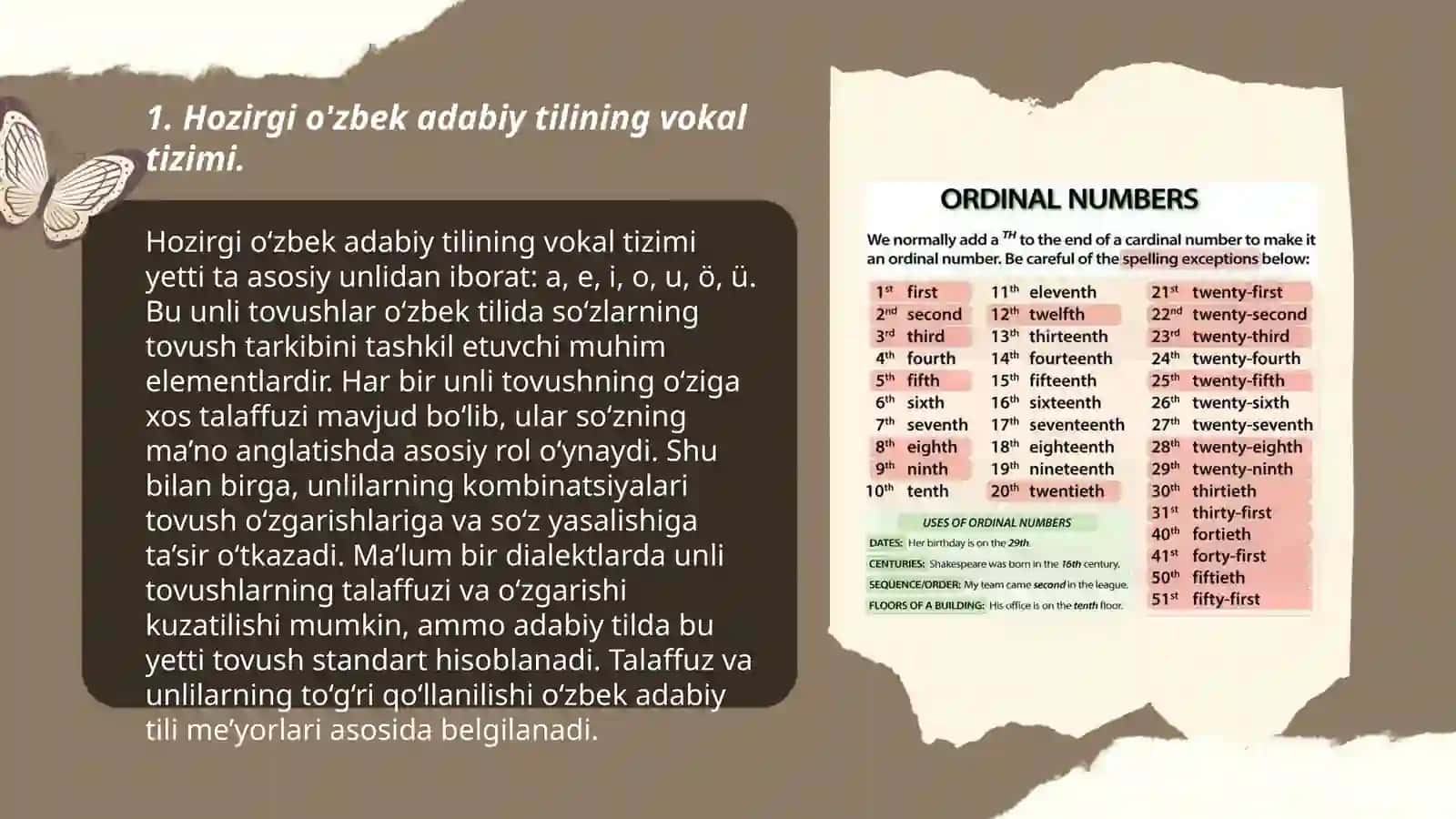 Hozirgi o'zbek adabiy tili vokalizmi 3