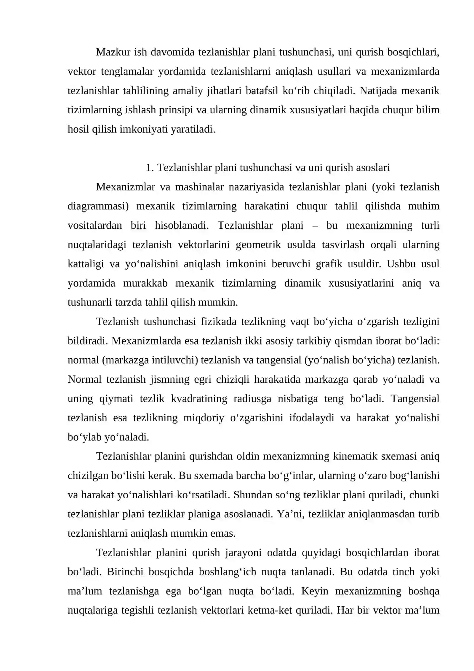 TEZLANISHLAR PLANI VA VEKTOR TENGLAMALAR 3