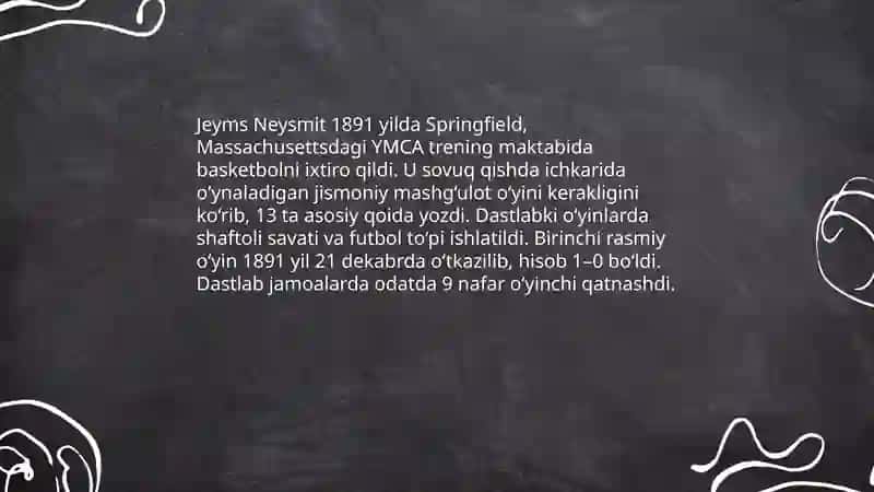 Basketbol o‘yinining kelib chiqishi va rivojlanish tarixi 3