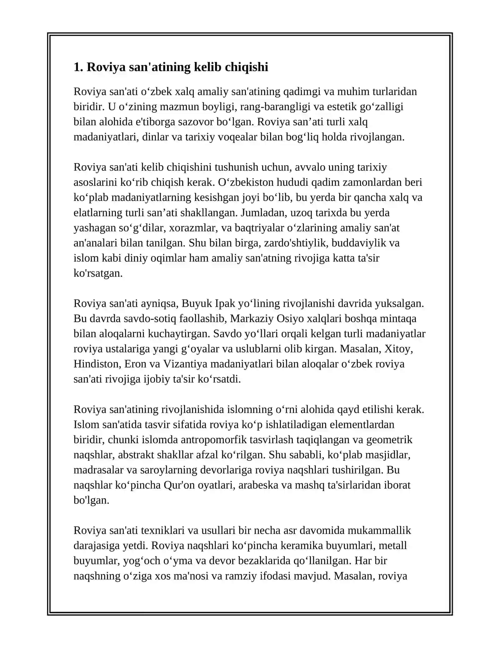 ROVIYLIK SAN’ATI HAQIDA TUSHUNCHA 3