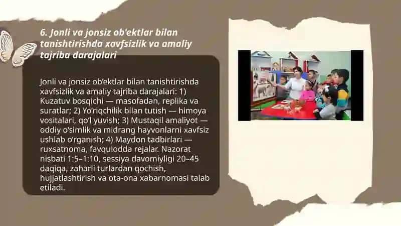 Tabiat burchagini tashkil etish 3