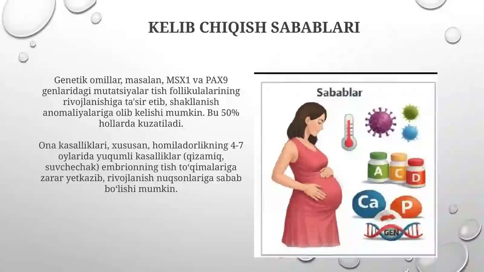 Tish to‘qimalarining follikulyar rivojlanish davrida yuzaga keladiganshikastlanishlar 3