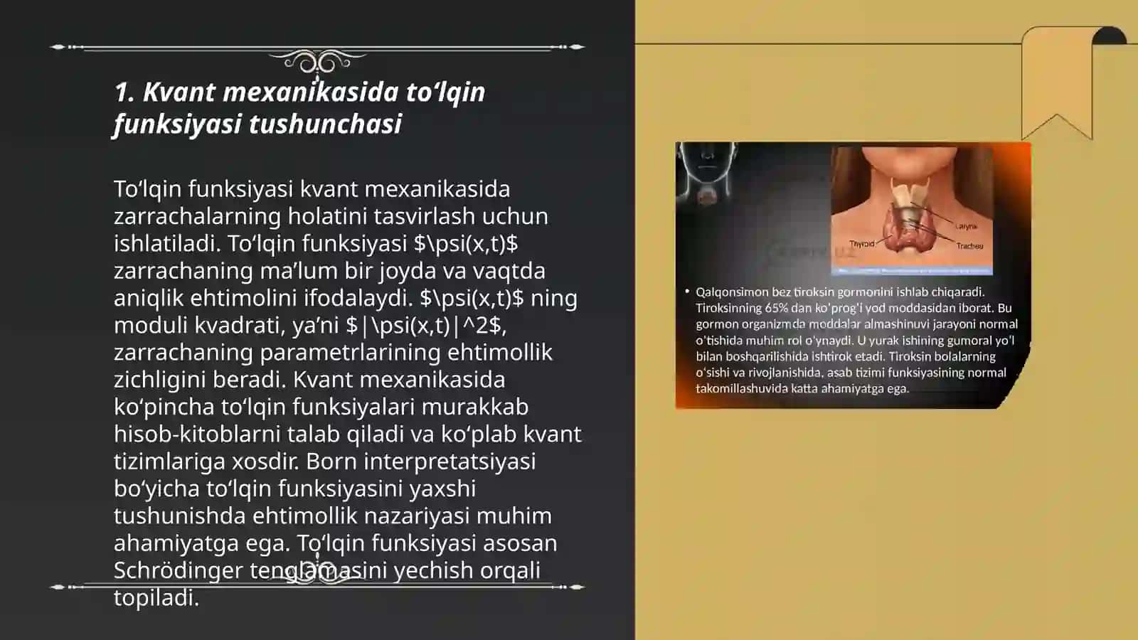 Kvant Mexanikasida Toʻlqin Funksiyasi 3