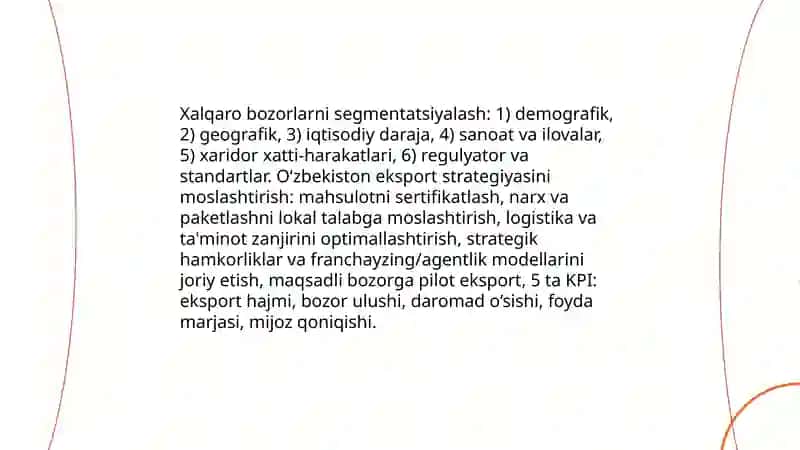 Xalqaro Mаrkеting Tаmоyilаridаn Fоydаlаnish 3
