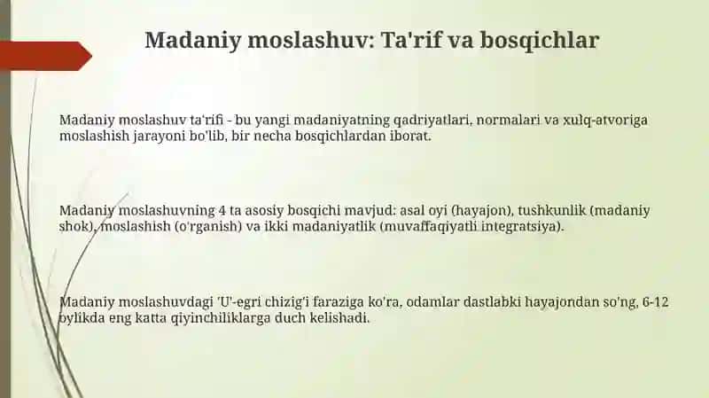 Madaniy moslashuv 3