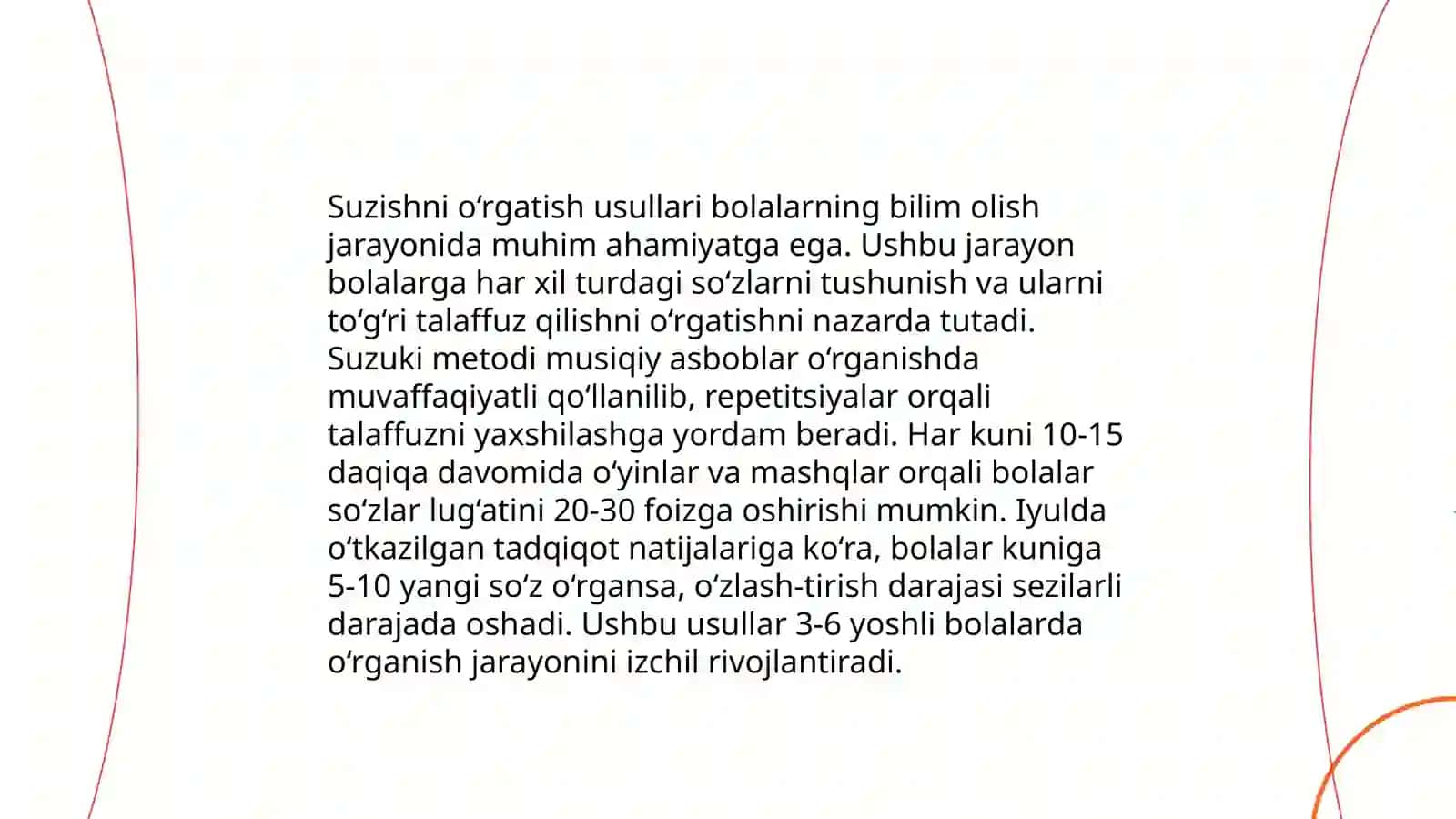 Suzish va uni o‘qitish metodikasi 3