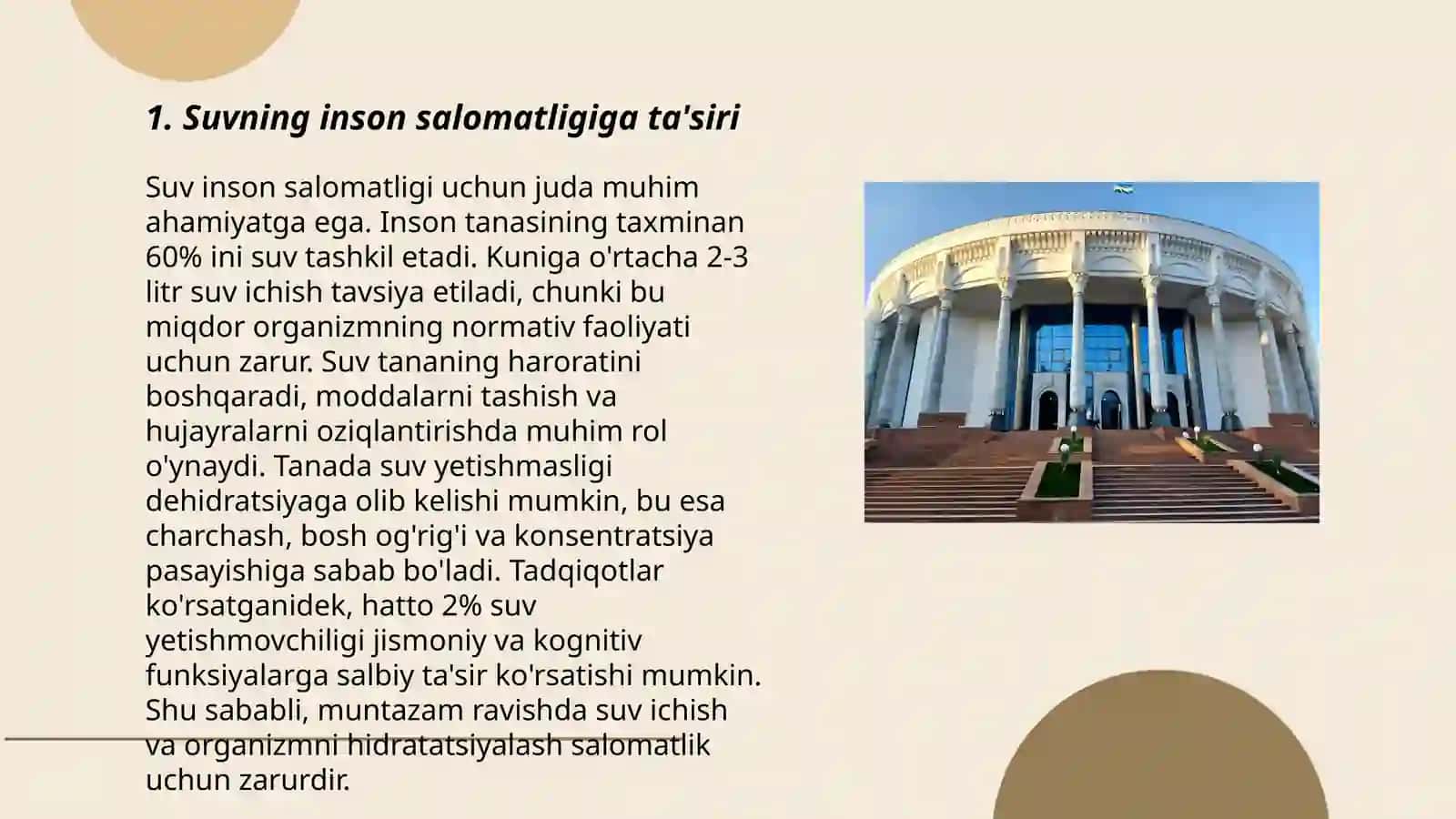Suvning inson salomatligiga ta'siri 3