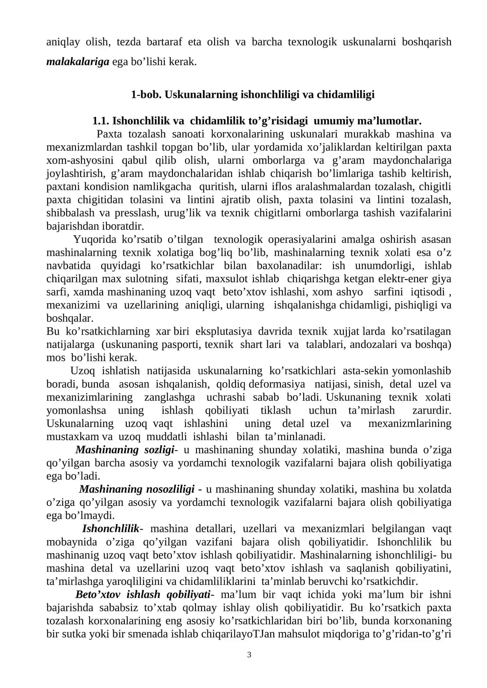 Uskunalarni ekpluatasiya qilish va ta’mirlash 3
