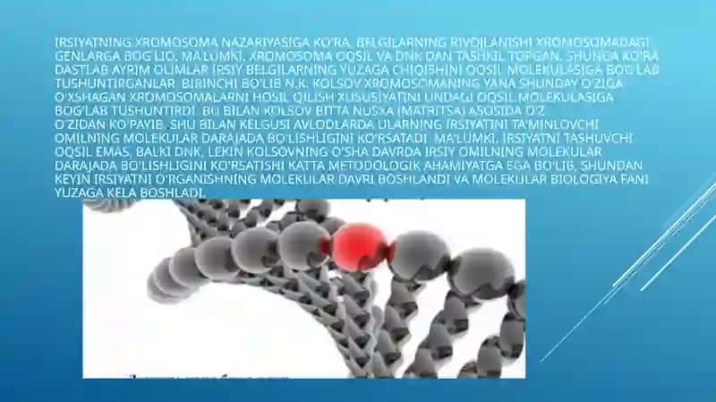 Irsiyatning molekulyar asoslari 3