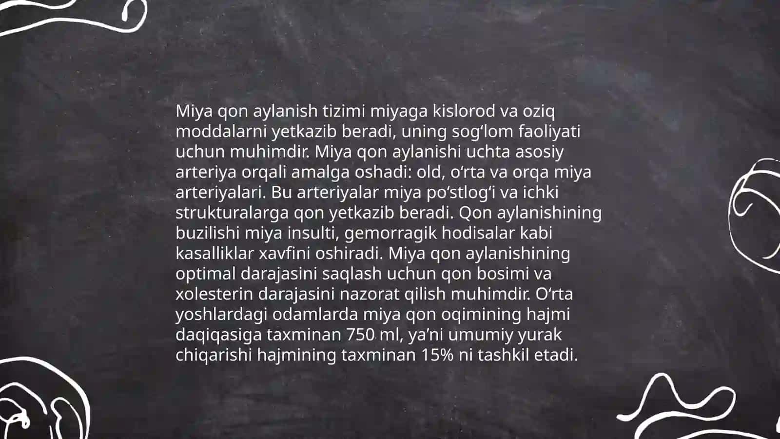 Miyyani qon bilan taminlanishi 3