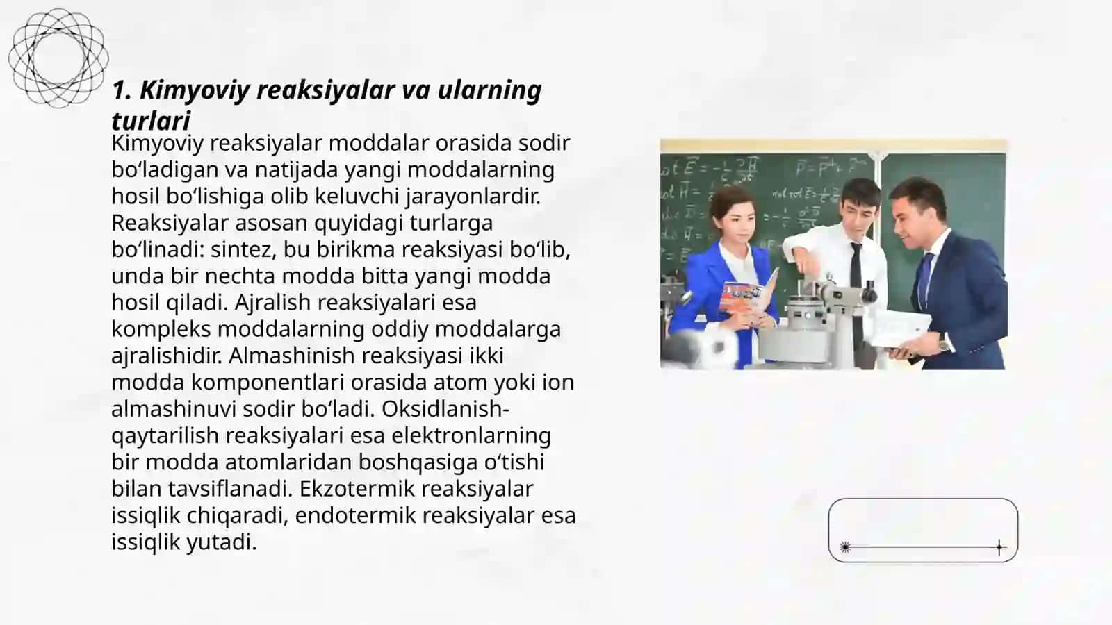 Kimyoda tajriba va nazariya 3