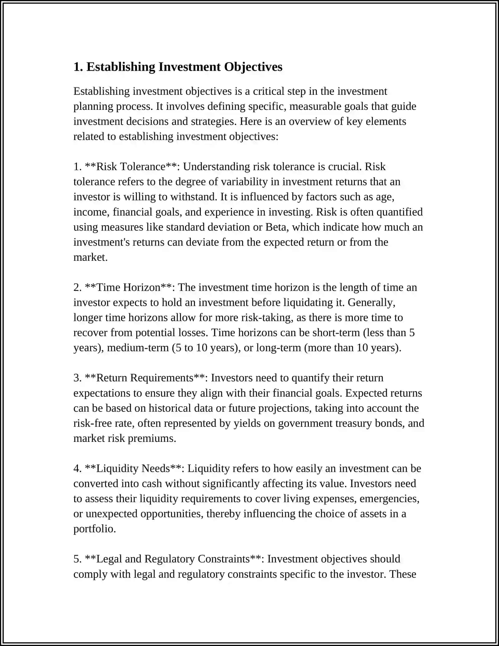 Investment Objectives 3