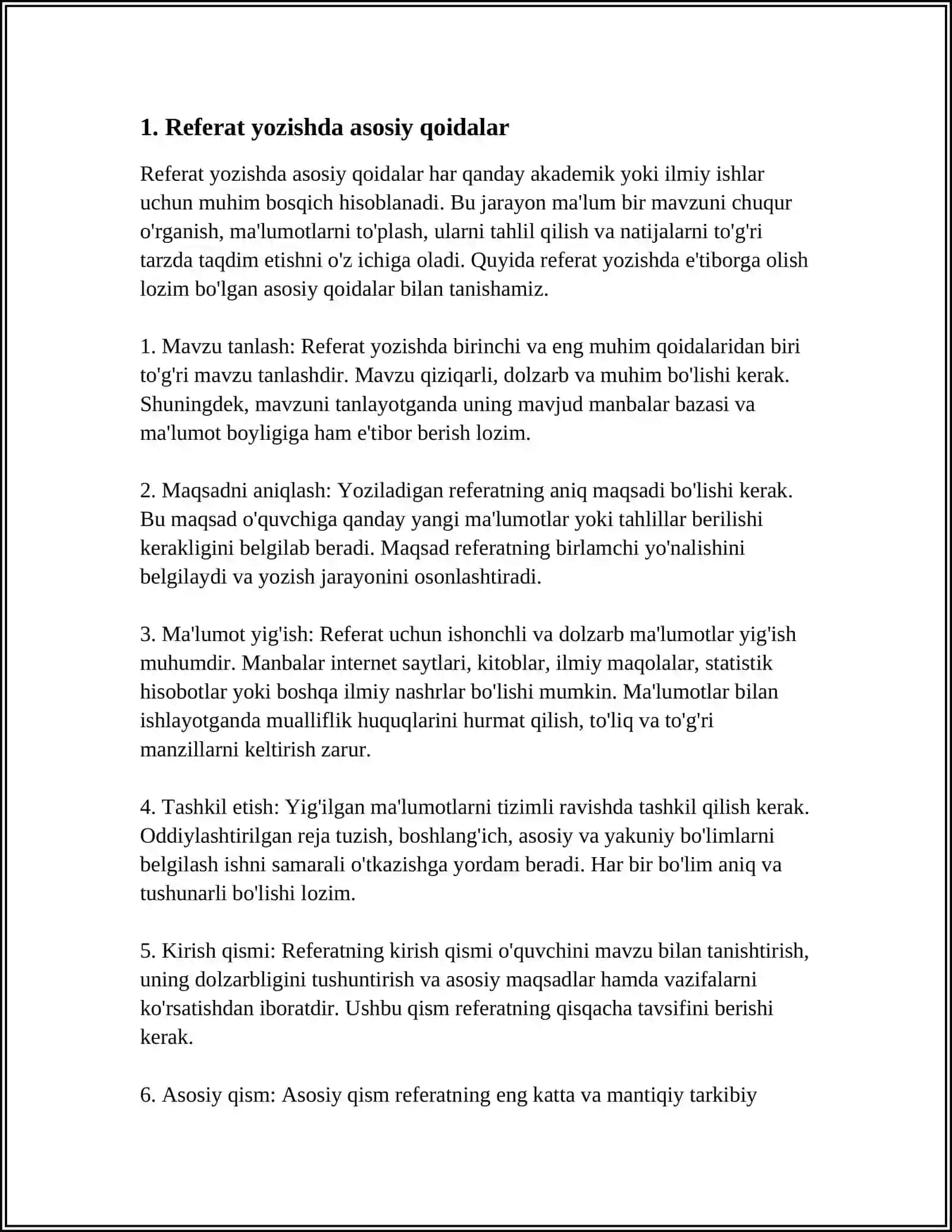 REFERAT YOZISH 3