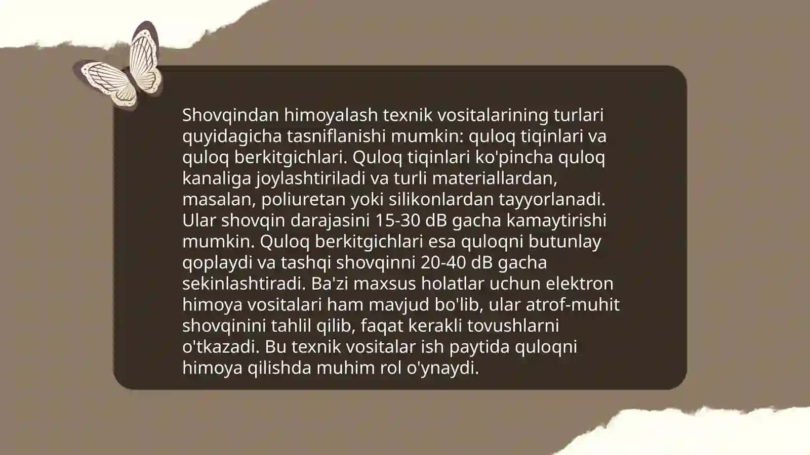 Shovqin va titrashdan himoyalash texnik vositalarining guruhlanishi va tuzilishi 3