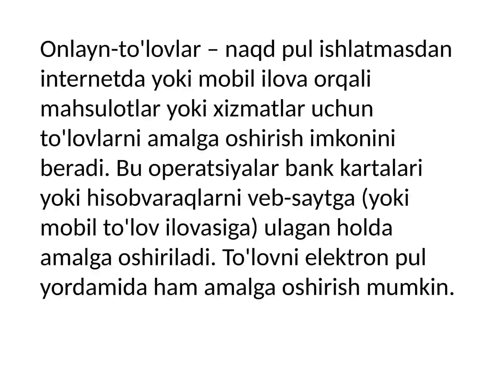 Turizimda to'lov tizimi 3