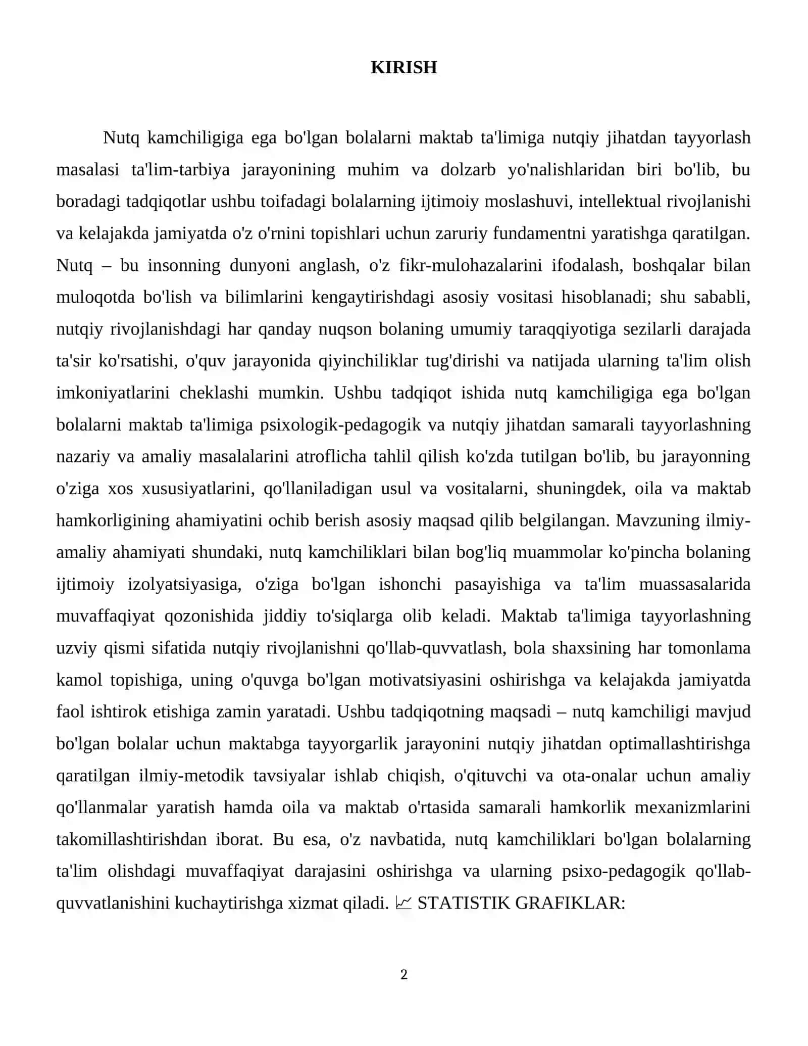 Nutq kamchiligiga ega bo'lgan bolalarni maktab ta'limiga nutqiy jihatdan tayyorlash mazmuni 3