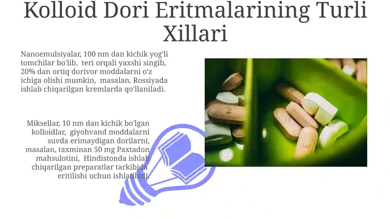 Kolloid Dori Eritmalarini Tayyorlash va Stabillashtirish 3