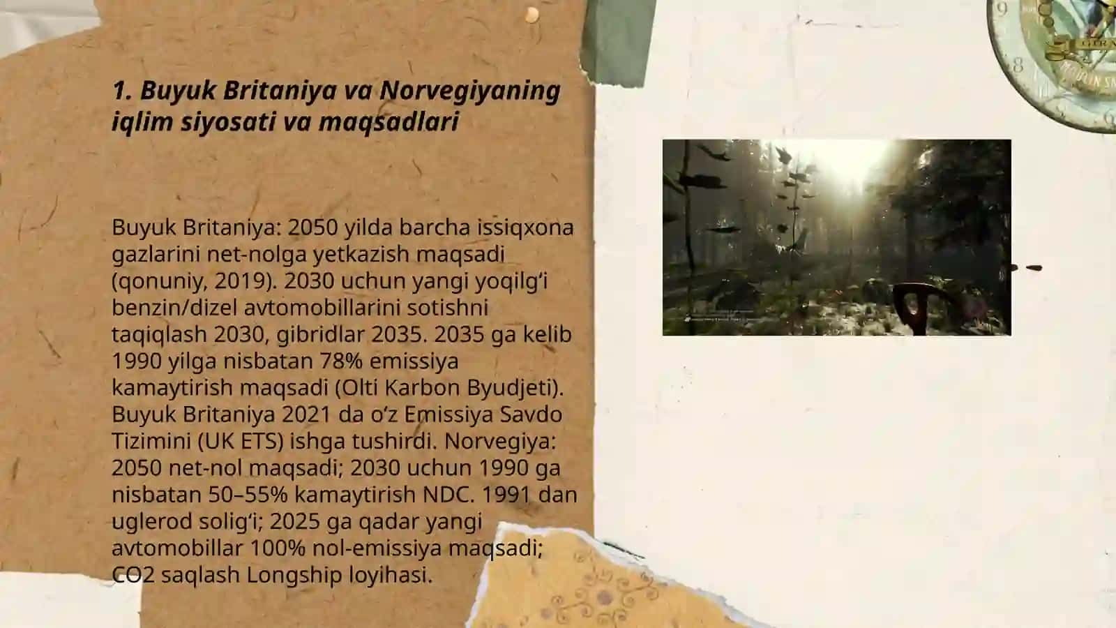 Iqlim o‘zgarishi va uglerod izi: Buyuk Britaniya va Norvegiya tajribasi 3