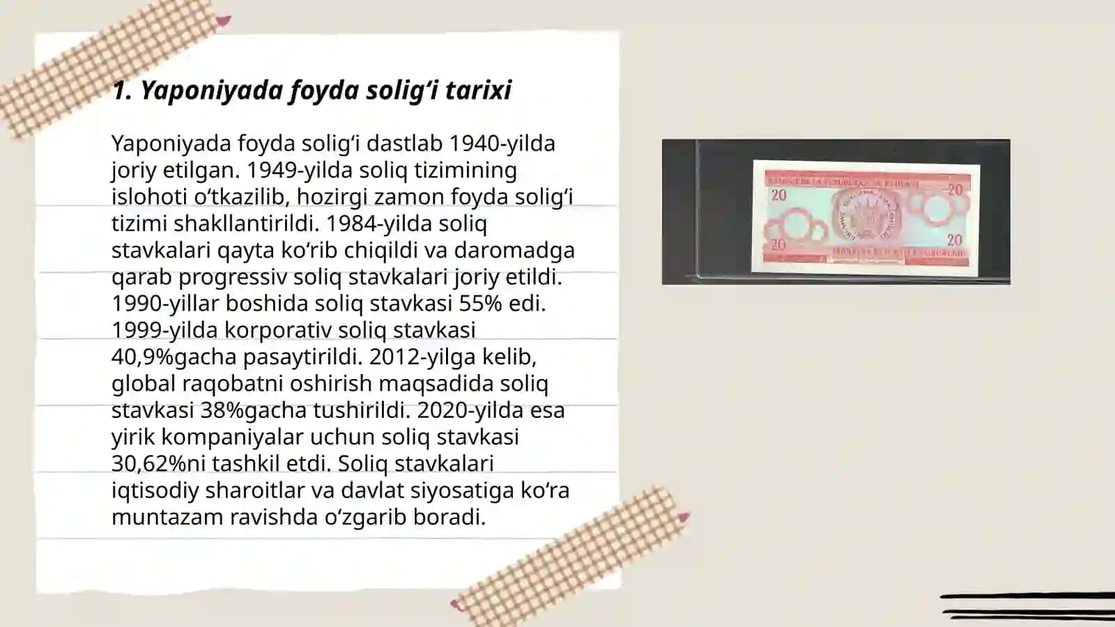 Yaponiyada foyda solig‘i 3