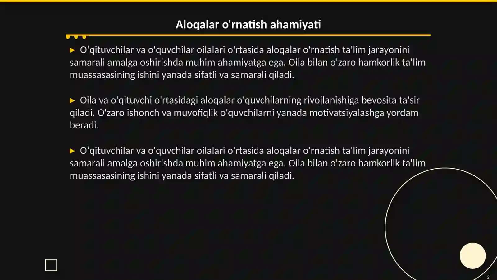 Oʻqituvchilarni oʻquvchilar oilalari bilan ishlash shakllari va usullari 3