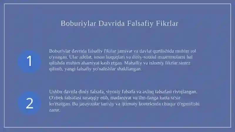 Boburiylar Davrida Falsafiy Fikrlar 3