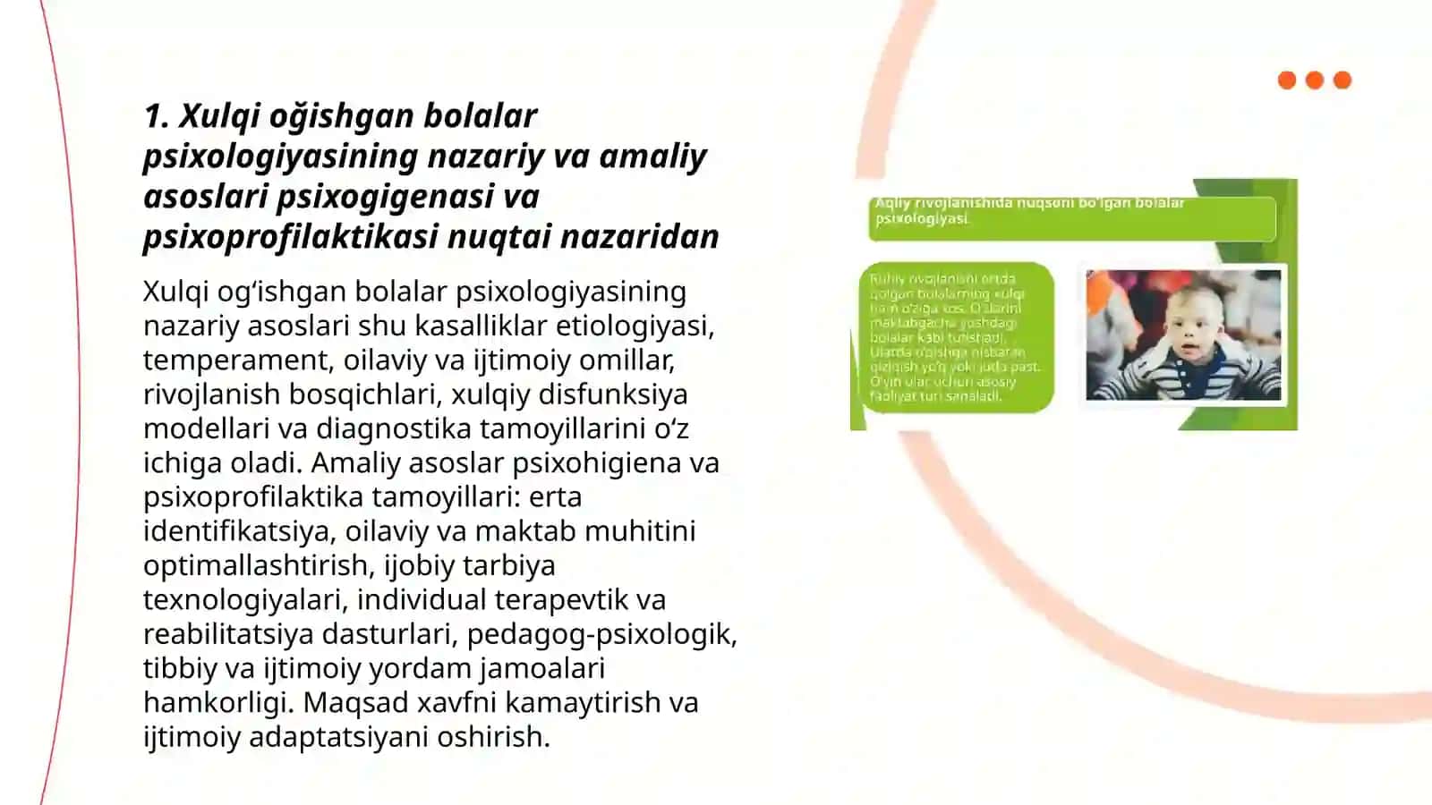 Xulqi oğishgan bolalar psixologiyasining psixogigenasi va psixoprofilaktikasi 3