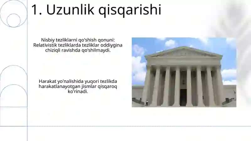 Tezliklarni qoʻshishda relyativistik qonuni 3