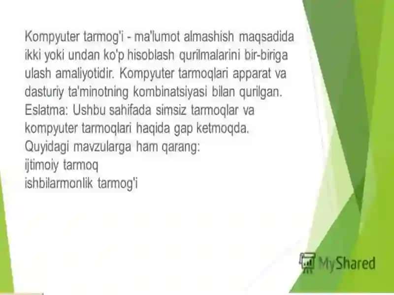 Kompyuter tarmoqlari. Tarmoqlarning texnik vositalari 3