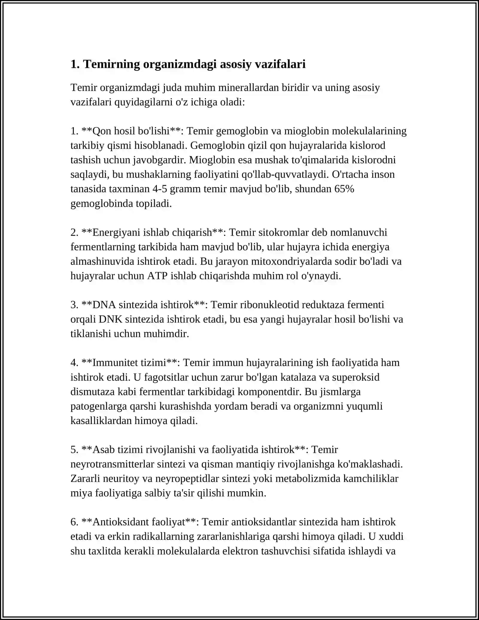 MAXSUS MAHSULOTLARNING ORGANIZMDAGI XUSUSIYATLARI 3