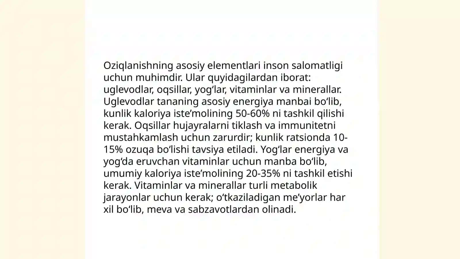 Sporchilar ovqatlanishining biokimyoviy asoslari 3