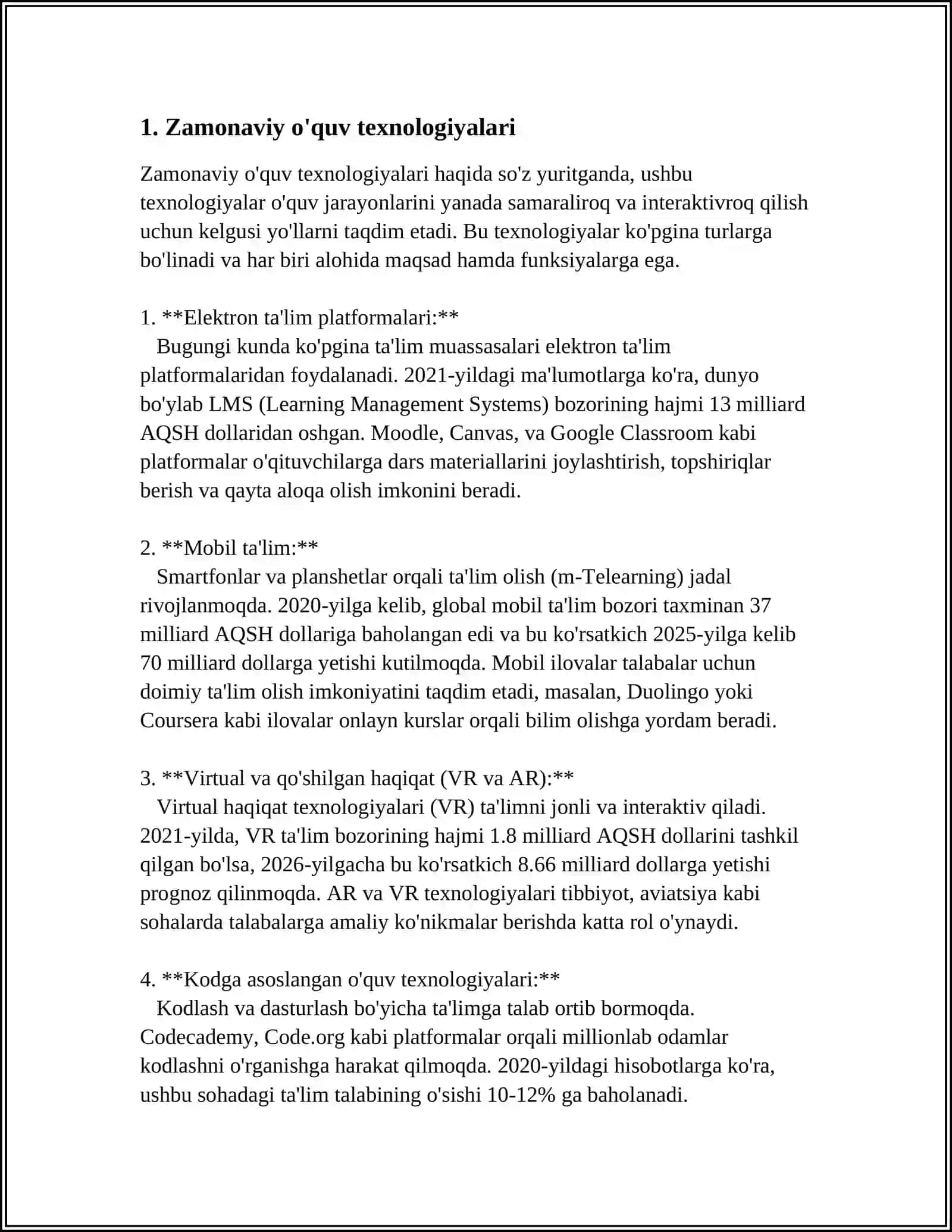 TA'LIM JARAYONIGA TEXNOLOGIYALIK KO'Z QARASHLAR 3