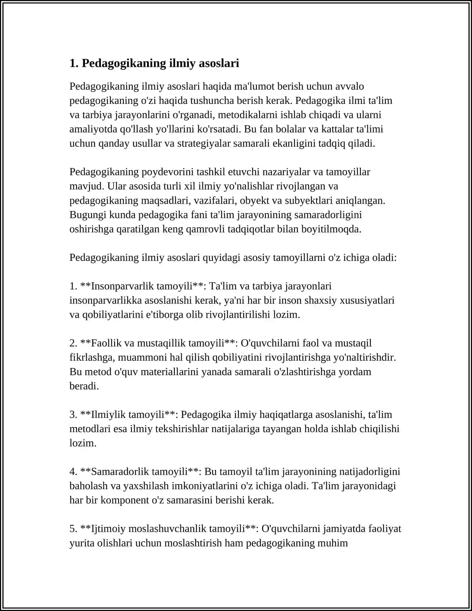 PEDAGOGIKANING ILMIY BILIM SIFATIDA VUJUDGA KELISHI 3