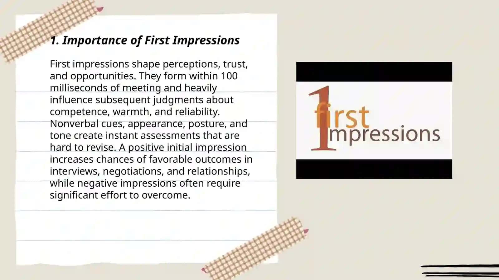 First Impression 3